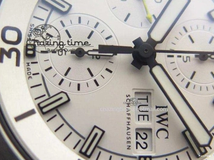 MIROTIME 0404 Versatile Aquatimer Chrono IW376803 V6F 1:1 Best Edition White Dial On SS Bracelet A 7359